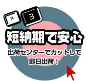 短納期で安心